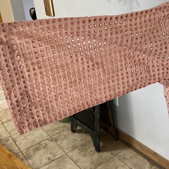 NWT ASOS maternity shirt size 14 blush color long sleeved smocked top mock neck - Picture 4 of 12